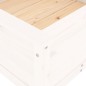 vidaXL Jardinera madera maciza de pino blanco 82,5x82,5x39 cm vidaXL Jardinera madera maciza de pino blanco 82,5x82,5x39 cm