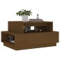 vidaXL Mesa de centro madera maciza de pino marrón miel 80x55x40,5 cm vidaXL Mesa de centro madera maciza de pino marrón miel 80x55x40,5 cm
