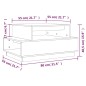 vidaXL Mesa de centro madera maciza de pino marrón miel 80x55x40,5 cm vidaXL Mesa de centro madera maciza de pino marrón miel 80x55x40,5 cm