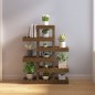 vidaXL Soporte plantas madera maciza pino marrón miel 85x25x109,5 cm vidaXL Soporte plantas madera maciza pino marrón miel 85x25x109,5 cm