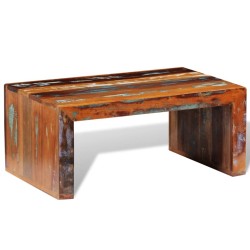 vidaXL Mesa de centro rectangular de madera reciclada 