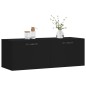 vidaXL Armario de pared madera de ingeniería negro 100x36,5x35 cm vidaXL Armario de pared madera de ingeniería negro 100x36,5x35 cm