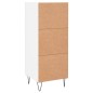 vidaXL Aparador madera de ingeniería blanco 34,5x34x90 cm vidaXL Aparador madera de ingeniería blanco 34,5x34x90 cm