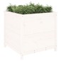 vidaXL Jardinera madera maciza de pino blanco 82,5x82,5x78 cm vidaXL Jardinera madera maciza de pino blanco 82,5x82,5x78 cm