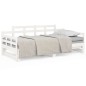 vidaXL Sofá cama extraíble madera maciza de pino blanco 2x(90x190) cm vidaXL Sofá cama extraíble madera maciza de pino blanco 2x(90x190) cm