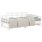 vidaXL Sofá cama extraíble madera maciza de pino blanco 2x(90x190) cm vidaXL Sofá cama extraíble madera maciza de pino blanco 2x(90x190) cm
