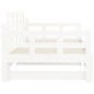 vidaXL Sofá cama extraíble madera maciza de pino blanco 2x(90x190) cm vidaXL Sofá cama extraíble madera maciza de pino blanco 2x(90x190) cm