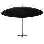 vidaXL Sombrilla colgante con palo de aluminio negro 3 m vidaXL Sombrilla colgante con palo de aluminio negro 3 m