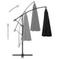 vidaXL Sombrilla colgante con palo de aluminio negro 3 m vidaXL Sombrilla colgante con palo de aluminio negro 3 m