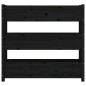 vidaXL Jardinera de madera maciza de pino negro 112x25x104,5 cm vidaXL Jardinera de madera maciza de pino negro 112x25x104,5 cm