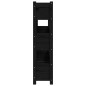 vidaXL Jardinera de madera maciza de pino negro 112x25x104,5 cm vidaXL Jardinera de madera maciza de pino negro 112x25x104,5 cm