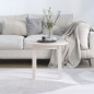 vidaXL Mesa de centro de madera maciza de pino blanco Ø 55x45 cm vidaXL Mesa de centro de madera maciza de pino blanco Ø 55x45 cm