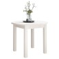 vidaXL Mesa de centro de madera maciza de pino blanco Ø 55x45 cm vidaXL Mesa de centro de madera maciza de pino blanco Ø 55x45 cm