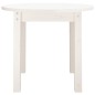 vidaXL Mesa de centro de madera maciza de pino blanco Ø 55x45 cm vidaXL Mesa de centro de madera maciza de pino blanco Ø 55x45 cm
