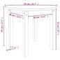 vidaXL Mesa de centro de madera maciza de pino blanco Ø 55x45 cm vidaXL Mesa de centro de madera maciza de pino blanco Ø 55x45 cm