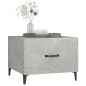 vidaXL Mesa de centro patas de metal 2 uds gris hormigón 50x50x40 cm vidaXL Mesa de centro patas de metal 2 uds gris hormigón 50x50x40 cm