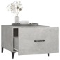 vidaXL Mesa de centro patas de metal 2 uds gris hormigón 50x50x40 cm vidaXL Mesa de centro patas de metal 2 uds gris hormigón 50x50x40 cm