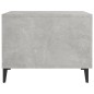 vidaXL Mesa de centro patas de metal 2 uds gris hormigón 50x50x40 cm vidaXL Mesa de centro patas de metal 2 uds gris hormigón 50x50x40 cm