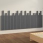vidaXL Cabecero de cama de pared madera maciza pino gris 204x3x80 cm vidaXL Cabecero de cama de pared madera maciza pino gris 204x3x80 cm