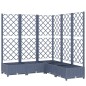 vidaXL Jardinera con enrejado PP gris oscuro 120x120x121,5 cm vidaXL Jardinera con enrejado PP gris oscuro 120x120x121,5 cm