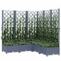 vidaXL Jardinera con enrejado PP gris oscuro 120x120x121,5 cm vidaXL Jardinera con enrejado PP gris oscuro 120x120x121,5 cm