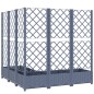 vidaXL Jardinera con enrejado PP gris oscuro 120x120x121,5 cm vidaXL Jardinera con enrejado PP gris oscuro 120x120x121,5 cm