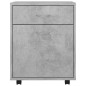 vidaXL Armario ruedas madera contrachapada gris hormigón 45x38x54 cm vidaXL Armario ruedas madera contrachapada gris hormigón 45x38x54 cm