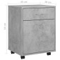 vidaXL Armario ruedas madera contrachapada gris hormigón 45x38x54 cm vidaXL Armario ruedas madera contrachapada gris hormigón 45x38x54 cm