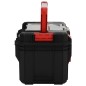 vidaXL Caja de herramientas negra y roja 45x28x26,5 cm vidaXL Caja de herramientas negra y roja 45x28x26,5 cm