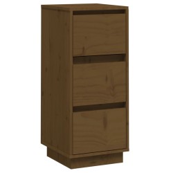 vidaXL Aparador de madera maciza de pino marrón miel 32x34x75 cm