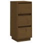 vidaXL Aparador de madera maciza de pino marrón miel 32x34x75 cm vidaXL Aparador de madera maciza de pino marrón miel 32x34x75 cm