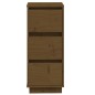 vidaXL Aparador de madera maciza de pino marrón miel 32x34x75 cm vidaXL Aparador de madera maciza de pino marrón miel 32x34x75 cm