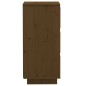 vidaXL Aparador de madera maciza de pino marrón miel 32x34x75 cm vidaXL Aparador de madera maciza de pino marrón miel 32x34x75 cm