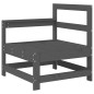 vidaXL Juego de muebles de jardín 7 piezas madera maciza de pino gris vidaXL Juego de muebles de jardín 7 piezas madera maciza de pino gris