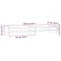 vidaXL Soporte de monitor madera maciza pino marrón miel 100x27x15 cm vidaXL Soporte de monitor madera maciza pino marrón miel 100x27x15 cm
