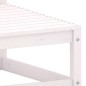 vidaXL Sofás central de jardín 2 unidades blanco madera maciza de pino vidaXL Sofás central de jardín 2 unidades blanco madera maciza de pino