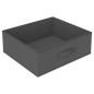 vidaXL Estante de almacenamiento 4 cestas de tela acero gris vidaXL Estante de almacenamiento 4 cestas de tela acero gris
