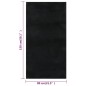 vidaXL Alfombra de pelo corto esponjoso suave lavable negra 80x150 cm vidaXL Alfombra de pelo corto esponjoso suave lavable negra 80x150 cm