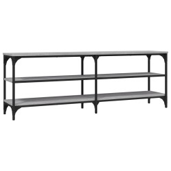 vidaXL Mueble de TV madera contrachapada gris Sonoma 140x30x50 cm