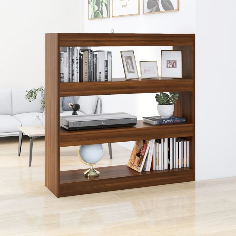 vidaXL Estantería/divisor de espacios roble marrón 100x30x103 cm vidaXL Estantería/divisor de espacios roble marrón 100x30x103 cm