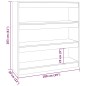 vidaXL Estantería/divisor de espacios roble marrón 100x30x103 cm vidaXL Estantería/divisor de espacios roble marrón 100x30x103 cm