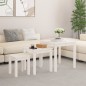 vidaXL Mesas apilables 3 piezas madera maciza de pino blanco vidaXL Mesas apilables 3 piezas madera maciza de pino blanco
