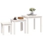 vidaXL Mesas apilables 3 piezas madera maciza de pino blanco vidaXL Mesas apilables 3 piezas madera maciza de pino blanco
