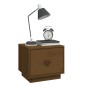 vidaXL Mesita de noche madera maciza de pino marrón miel 40x34x35 cm vidaXL Mesita de noche madera maciza de pino marrón miel 40x34x35 cm