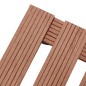 vidaXL Soporte con ruedas para plantas 2 uds WPC marrón 30x30x7,5 cm vidaXL Soporte con ruedas para plantas 2 uds WPC marrón 30x30x7,5 cm