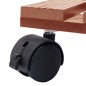 vidaXL Soporte con ruedas para plantas 2 uds WPC marrón 30x30x7,5 cm vidaXL Soporte con ruedas para plantas 2 uds WPC marrón 30x30x7,5 cm