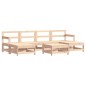 vidaXL Juego de muebles de jardín 7 piezas madera maciza de pino vidaXL Juego de muebles de jardín 7 piezas madera maciza de pino