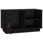vidaXL Mueble de TV de madera maciza de pino negro 70x34x40 cm