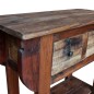vidaXL Mesa consola de madera maciza reciclada 80x35x80 cm vidaXL Mesa consola de madera maciza reciclada 80x35x80 cm