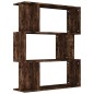 vidaXL Estantería/Biombo madera aglomerada roble ahumado 80x24x96 cm vidaXL Estantería/Biombo madera aglomerada roble ahumado 80x24x96 cm